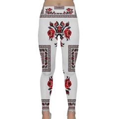 Ornament Pattern Background Design Classic Yoga Leggings by Pakrebo