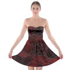 Mosaic Glass Glass Mosaic Colorful Strapless Bra Top Dress by Pakrebo