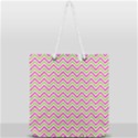 Abstract Chevron Full Print Rope Handle Tote (Large) View2