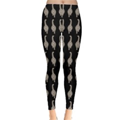 Cat Butt Leggings Black And Gray by tmcouture