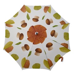 Leaves Mushrooms Hook Handle Umbrellas (large) by Mariart