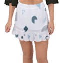 Shape Vector Triangle Fishtail Mini Chiffon Skirt View1