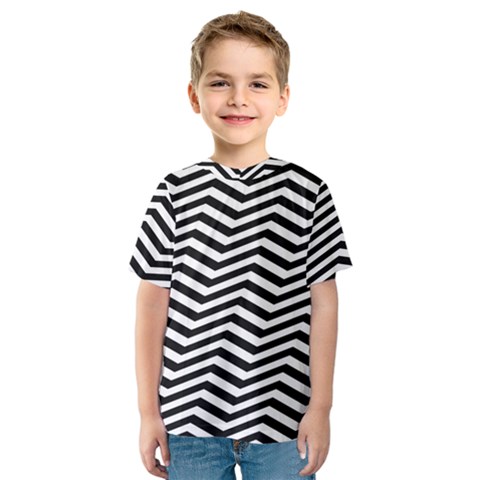 Zigzag Chevron Kids  Sport Mesh Tee by Mariart