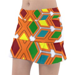 Shape Plaid Tennis Skirt by Mariart