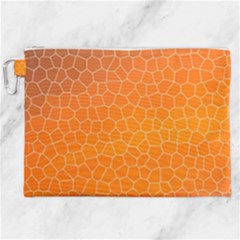 Orange Mosaic Structure Background Canvas Cosmetic Bag (xxl) by Pakrebo