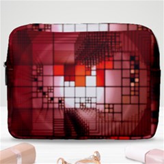 Pattern Structure Light Patterns Make Up Pouch (large) by Pakrebo