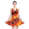 Red Fractal Mandelbrot Art Wallpaper Reversible Skater Dress View1