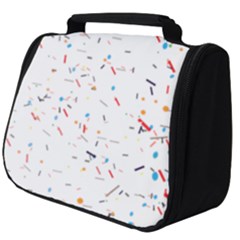 Ribbon Polka Full Print Travel Pouch (big) by Mariart