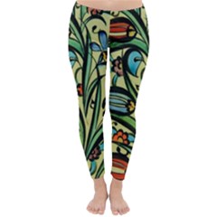 Mosaic Tile Art Ceramic Colorful Classic Winter Leggings by Pakrebo