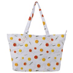 Citrus Thyme Full Print Shoulder Bag by WensdaiAmbrose