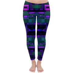 Abstract Pattern Desktop Wallpaper Classic Winter Leggings by Pakrebo