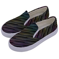 Pattern Abstract Desktop Fabric Kids  Canvas Slip Ons by Pakrebo