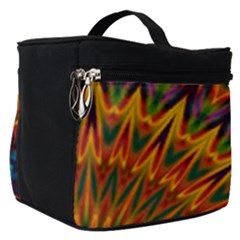 Background Abstract Texture Chevron Make Up Travel Bag (small) by Mariart