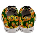 Seamless Orange Pattern Men s Low Top Canvas Sneakers View4