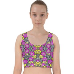 Ml-7-8 Velvet Racer Back Crop Top by ArtworkByPatrick