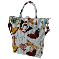 My Butterfly Collection Buckle Top Tote Bag by WensdaiAmbrose