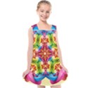 Pattern Tile Background Image Deco Kids  Cross Back Dress View1