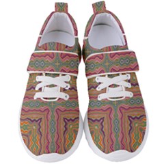 Abstract Design Abstract Art Orange Women s Velcro Strap Shoes by Pakrebo