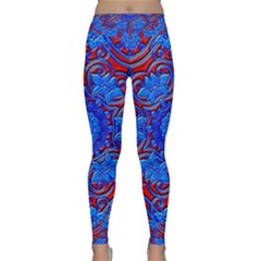 Background Fractals Surreal Design Art Classic Yoga Leggings by Pakrebo