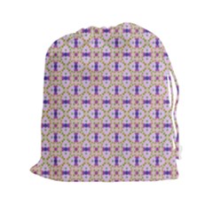Background Image Tile Geometric Drawstring Pouch (xxl) by Pakrebo