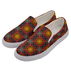 Tile Background Image Decorative Men s Canvas Slip Ons by Pakrebo