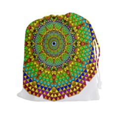 Tile Background Image Graphic Fractal Mandala Drawstring Pouch (xxl) by Pakrebo