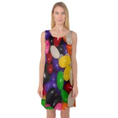 Jelly Beans Sleeveless Satin Nightdress by pauchesstore