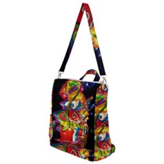 Dragon Lights Centerpiece Crossbody Backpack by Riverwoman