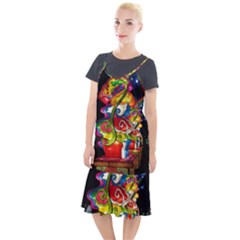 Dragon Lights Centerpiece Camis Fishtail Dress by Riverwoman