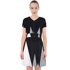 Geometric Landscape Adorable In Chiffon Dress by Valentinaart
