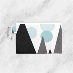 Geometric Landscape Canvas Cosmetic Bag (small) by Valentinaart