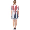 Planet Planets Rocket Shuttle Sixties Short Sleeve Mini Dress View2
