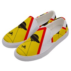 Sign Road Road Sign Traffic Men s Canvas Slip Ons by Wegoenart