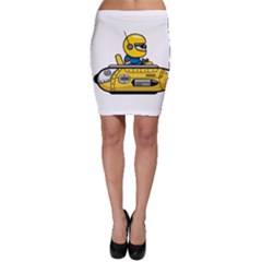 Cartoon Space Racer Galaxy Science Bodycon Skirt by Wegoenart