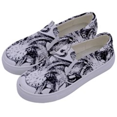 Animal Game Asset Call Invertebrate Kids  Canvas Slip Ons by Wegoenart