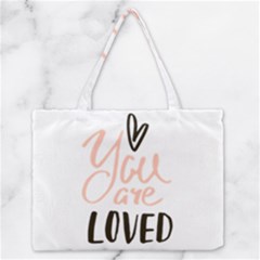You Are Loved Zipper Medium Tote Bag by alllovelyideas
