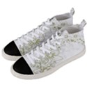 Flowers Background Leaf Leaves Men s Mid-Top Canvas Sneakers View2