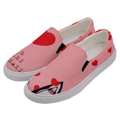 Designed By Revolution Child  l O V E  Edition Men ss Canvas Slip Ons by designedbyrevolutionchild