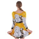 Wonderful Unicorn With Fairy Long Sleeve Skater Dress View2