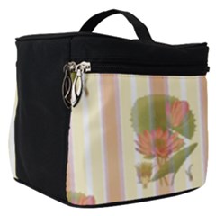 Lotus Flower Waterlily Wallpaper Make Up Travel Bag (small) by Mariart