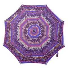 Abstract Pastel Pink Blue Hook Handle Umbrellas (medium) by snowwhitegirl