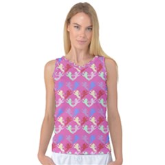 Colorful Cherubs Pink Women s Basketball Tank Top by snowwhitegirl