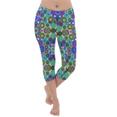 Ml 115 2 Lightweight Velour Capri Yoga Leggings by ArtworkByPatrick