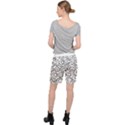 Abstract Black On White Circles Design Pocket Shorts View2