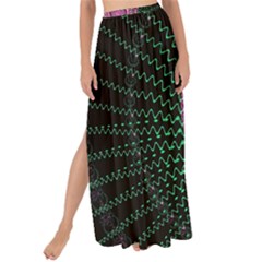 Fractal Traditional Fractal Hypnotic Maxi Chiffon Tie-up Sarong by Pakrebo
