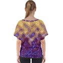 Fractal Rendering Background V-Neck Dolman Drape Top View2