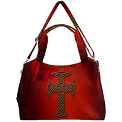 Wonderful Celtic Cross On Vintage Background Double Compartment Shoulder Bag by FantasyWorld7