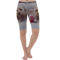 Cockapoo In Dog s Bed Cropped Leggings  by pauchesstore