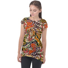 Ml 130 3 Cap Sleeve High Low Top by ArtworkByPatrick