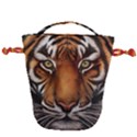The Tiger Face Drawstring Bucket Bag View1